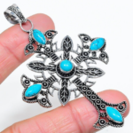 Jewelszone - Cross Pendant Turquoise 2