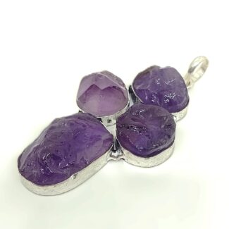 Raw Amethyst Pendant